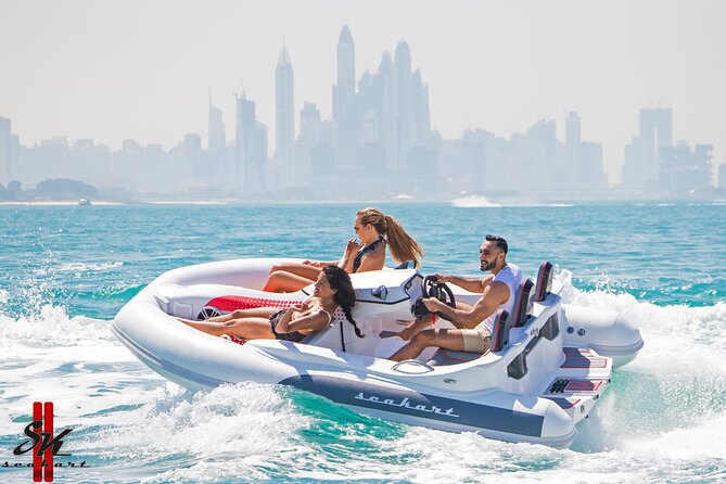 120 MINUTES Dubai Private Self-Drive SeaKart Jet Ski Boat Tour - Taking the wheel at Dubai Harbour
