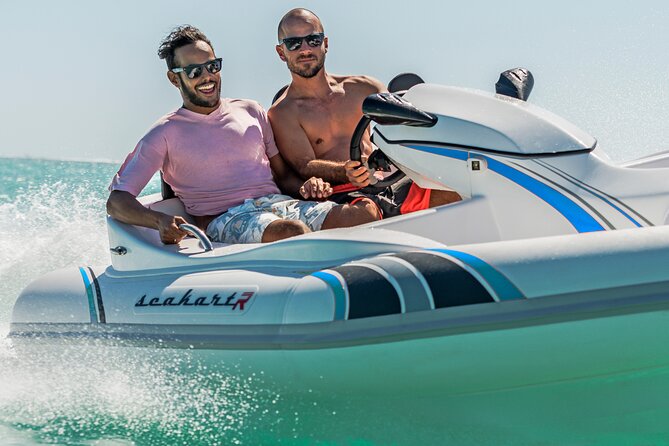 120 MINUTES Dubai Private Self-Drive SeaKart Jet Ski Boat Tour - Entering Dubai Marina’s long canal