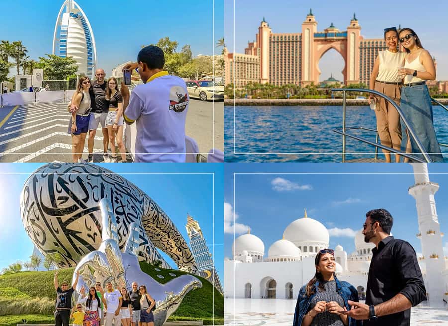 2-Day City Tour: Dubai & Abu Dhabi + Yacht Experience - Day one: Abu Dhabi’s grand mosque and royal avenues