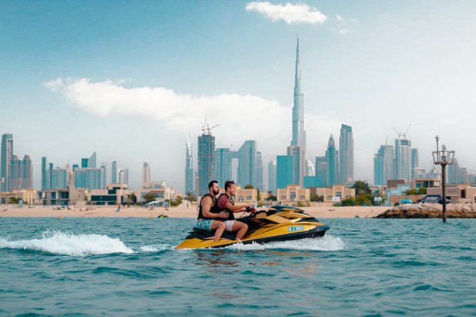 24 Karat Gold Jet Ski Adventure with Burj Khalifa View - Safety briefing before the throttle