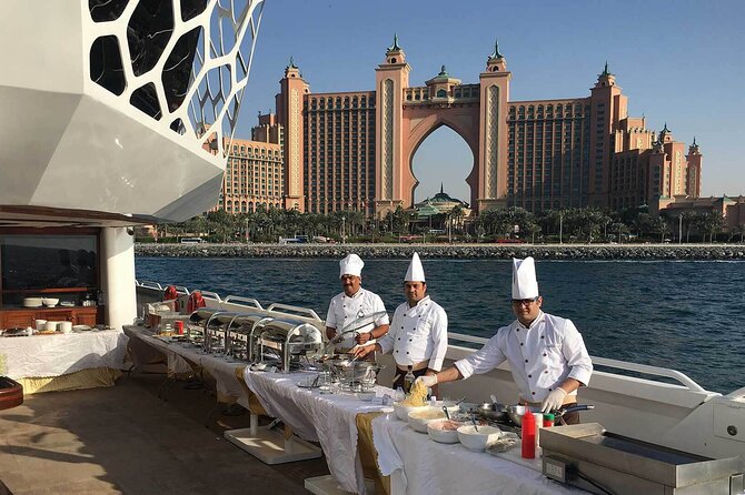 3-Hour Lotus Mega Yacht Dinner Cruise Dubai with Transfers - Key points to know before boarding