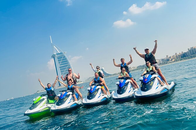 30Min Dubai Jet Ski Tour of Burj Al Arab with Free Ice Cream - Riding out from Jumeirah toward the Burj Al Arab