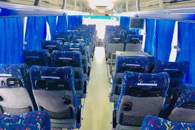 33 Seater Luxury Bus Rental Dubai - The comfort question: 33 seats, 25 with luggage