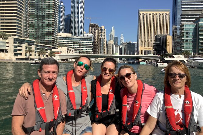 90-Min Speed Boat: Burj Al Arab, Atlantis, Ain Dubai & Ice Cream! - Ain Dubai and Bluewater Island views