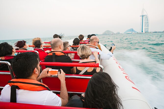 90 Mins Speedboat Tour Dubai Marina JBR Atlantis and Burj Al Arab - Burj Al Arab and the final landmark view