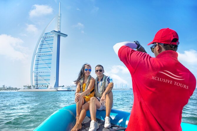 90 Minutes Speedboat Tour: Marina, Atlantis, Palm & Burj Al Arab - Burj Al Arab and the best photo stop