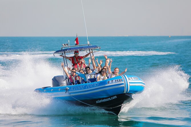 90 Minutes Speedboat Tour: Marina, Atlantis, Palm & Burj Al Arab - Speed, spray, music, and comfort