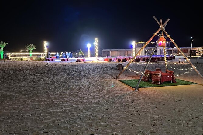 Abu Dhabi: 4-Hour Morning Safari with Camel Ride & Sand boarding - Camel riding near the camp