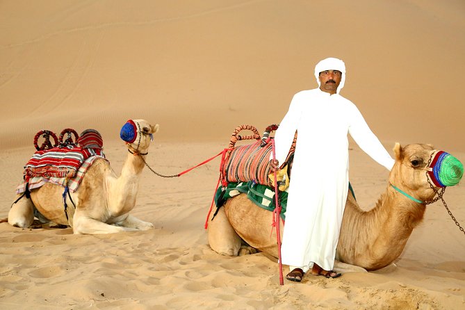 Abu Dhabi Afternoon Desert Safari and BBQ Dinner - Arriving at the Bedouin-style camp