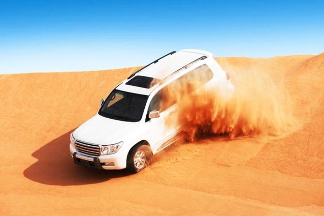 Abu Dhabi Desert Safari 4x4, BBQ Dinner, Camel Ride - The 3:00 to 3:30 pm hotel pickup