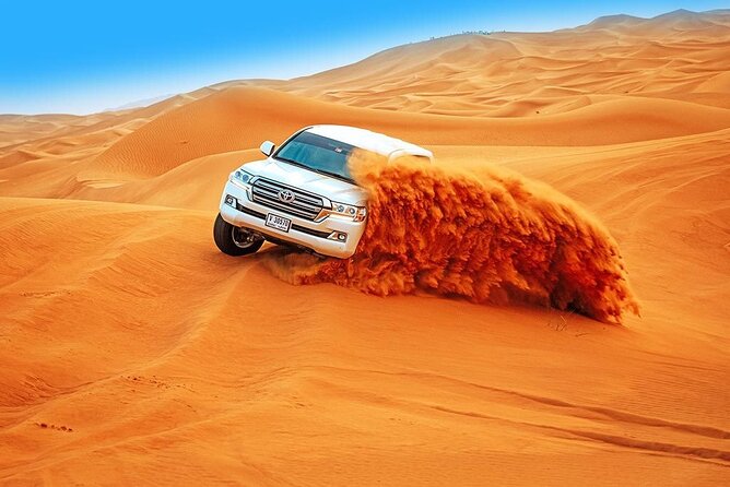 Abu Dhabi Desert Safari BBQ Dinner Live Shows Pick & Drop More - Leaving Abu Dhabi for the desert