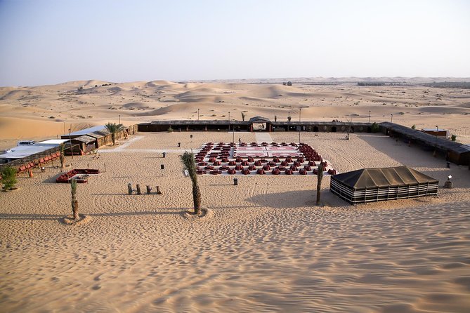 Abu Dhabi Desert Safari (Dune Bashing, BBQ Dinner, Camel Ride & Sand Skii) - Camels, a camel farm, and a very short ride