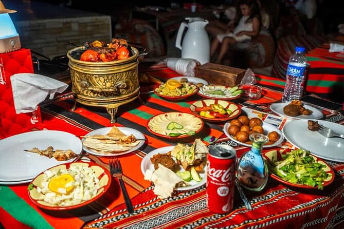 Abu Dhabi Desert Safari: Live Shows, Camel Rides & BBQ Buffet - Dinner under the evening lights