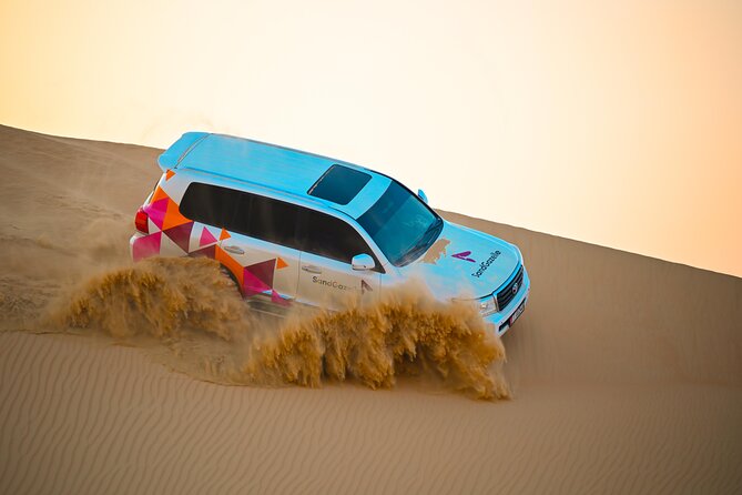 Abu Dhabi Evening Desert Safari - Private car Dune bashing & BBQ - Leaving Abu Dhabi for the open desert