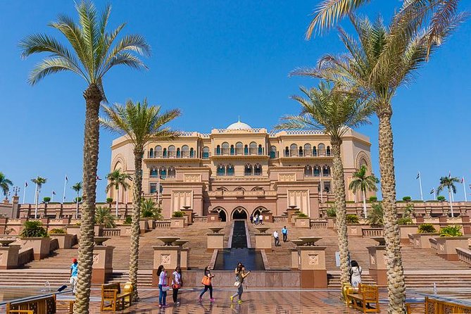Abu Dhabi Full Day City with Grand Mosque Visit , Ferrari World Stop - Corniche views, palace exteriors, and Abu Dhabi’s polished center