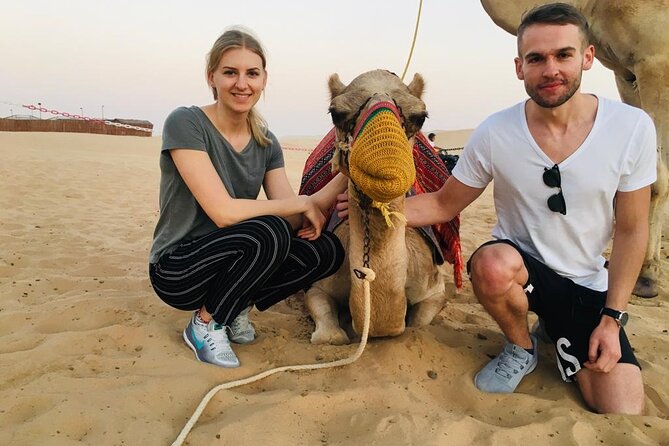 Abu Dhabi Full-Day Desert Safari - Henna, Arabic dress, and falcon photographs