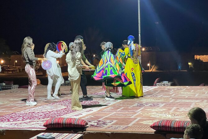 Abu Dhabi Full-Day Desert Safari - Dinner, drinks, and the camp setup