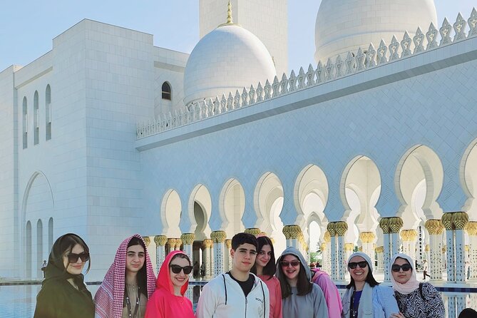 Abu Dhabi Grand Mosque Tour with Lourve Museum Tickets from Dubai - Two Hours Inside Sheikh Zayed Grand Mosque