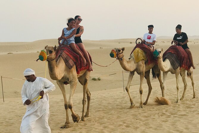 Abu Dhabi Morning Desert Safari,Dune Bashing,Sandboarding,Camel Riding&Quad Bike - Guides can shape the whole morning