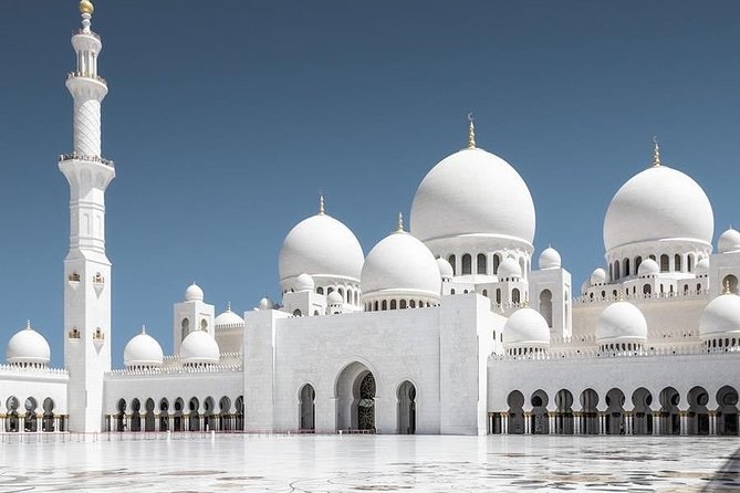 Abu Dhabi Mosque Half Day Tour by Car - The marble columns and 80 domes