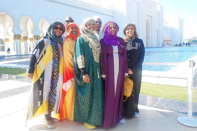 Abu Dhabi tour from Dubai small group with guide, Grand Mosque - From Dubai hotels to Abu Dhabi’s desert highway