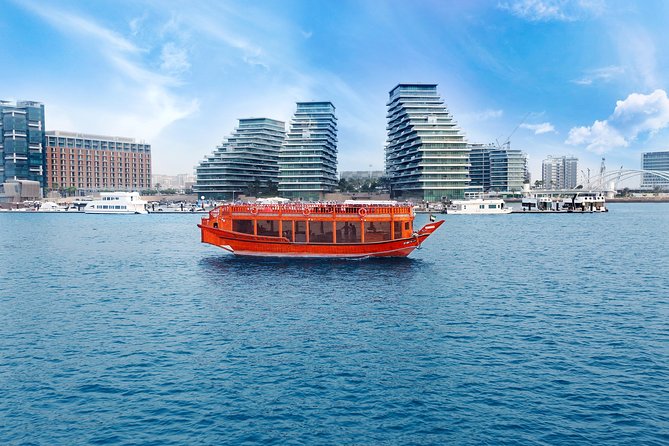 Abu Dhabi: Yas Island Sightseeing Dhow Cruise - Ferrari World from the dhow