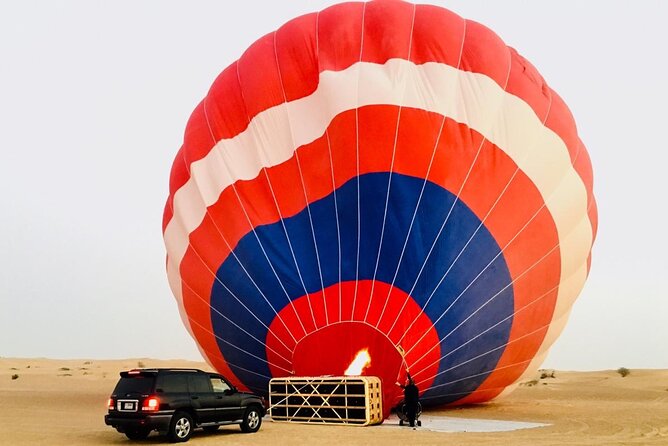 Adventure Hot Air Balloon with Buffet Breakfast & Falcon Show - Camel and short horse rides inside the camp
