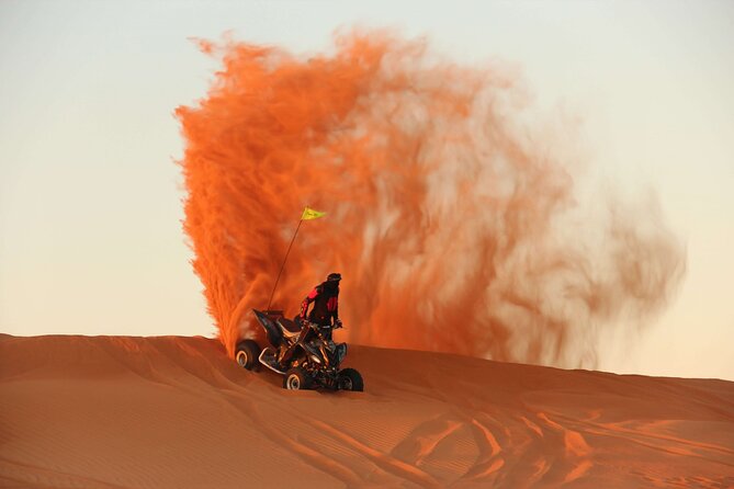 Adventure Quad Bike Safari, Camel Ride & Sandboarding - One hour on an automatic quad bike
