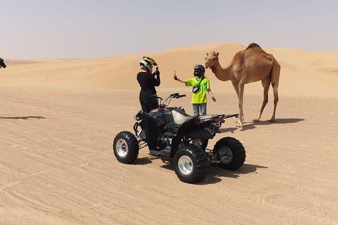 Adventure quad bike tour ( 2 hour private quad biking to deep desert ) - The camel farm possibility