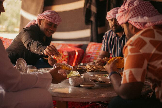 Al Marmoom Oasis Experience with Bedouin Dinner - Falcon photos, clothing, and henna