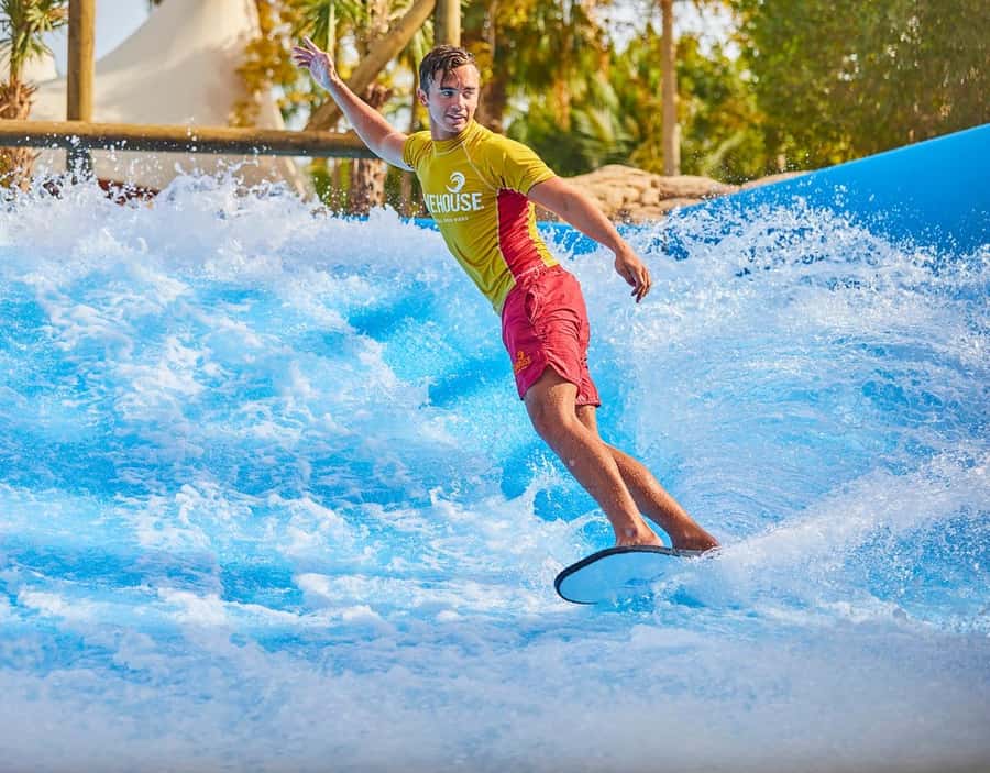 Aquaventure World Waterpark Ticket at Atlantis Dubai - Aquaventure Beach and the lazy river slow the pace