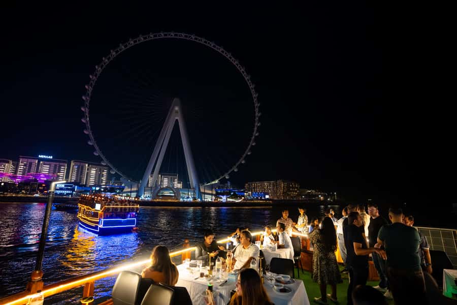 Best 5-Star Dhow Dinner Cruise Dubai Marina Jack Sparrow - What dinner includes, and what it does not