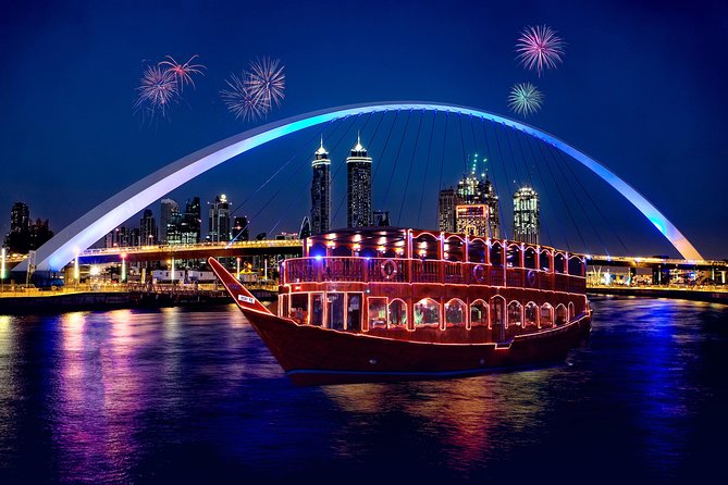 Buffet Dinner Cruise on New Dubai Canal - Boarding the wooden dhow on Dubai Water Canal