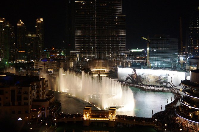 Burj Khalifa: At the Top entry with Fountain Boardwalk - Walking the 272-metre Fountain Boardwalk