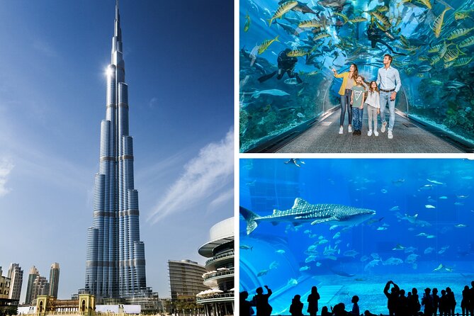 Burj Khalifa, Dubai Aquarium & UWZ with Penguin Cove Entry Ticket - Going up Burj Khalifa at 10 meters per second