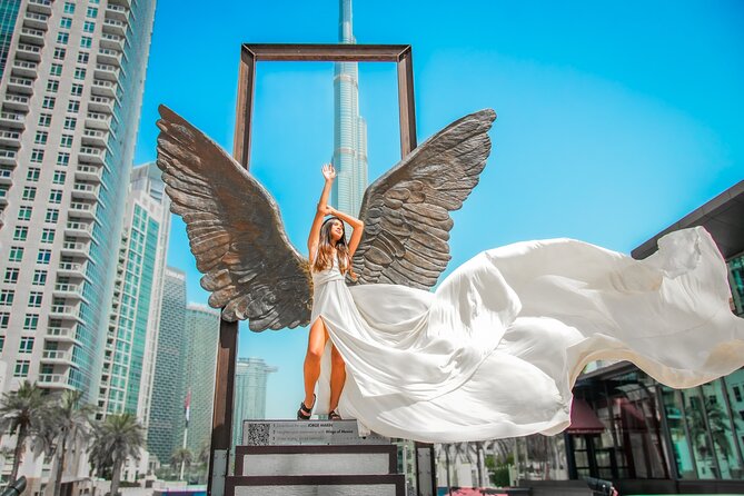 Burj Khalifa Flying Dress Instagram Videography Shoot - Key points to know before you book