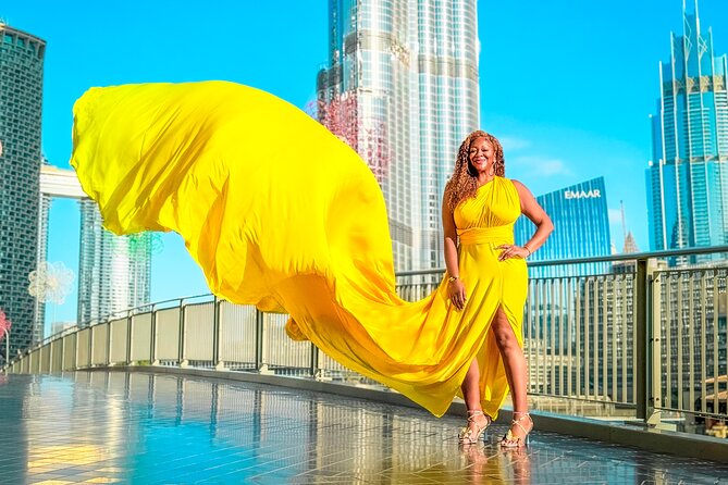 Burj Khalifa Flying Dress Instagram Videography Shoot - What you receive after the shoot