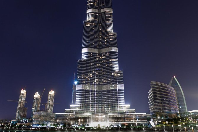 Burj Khalifa Level 124 'At the Top' Entrance Ticket with One-way Transfer - The views from Palm Jumeirah to the desert