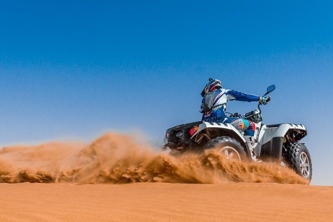Classic Dubai Desert Safari with BBQ Dinner and Camp activities - Sunset, sandboarding, and the camp program
