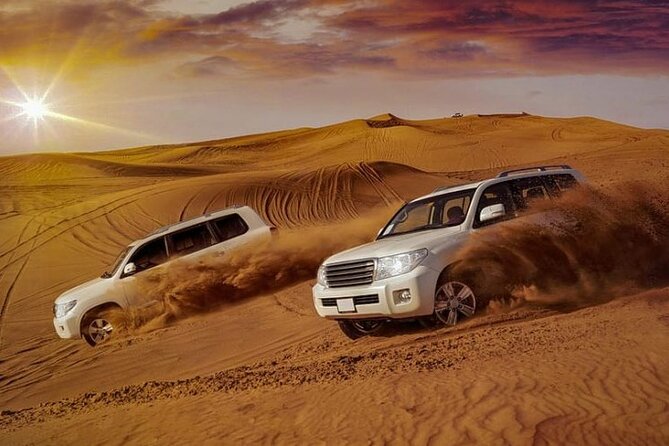Deluxe Dubai Desert Safari with BBQ Dinner - Leaving Dubai in an air-conditioned 4x4