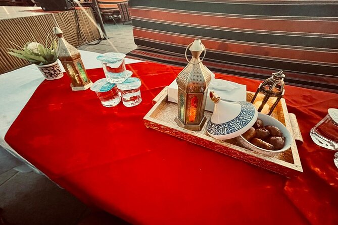 Deluxe Sunset Desert Safari: SandSurfing, Camel Ride & BBQ dinner - Dinner with a live BBQ station