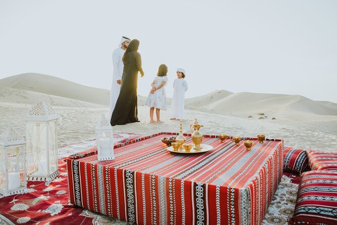 Desert Safari Abu Dhabi w/ Sand Boarding, Camel Ride & BBQ Dinner - Dinner with a long buffet menu