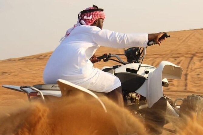 Desert Safari Adventure Hotel Transfer Camel Ride with Quadbike - Camp activities, photos, and Arabic hospitality