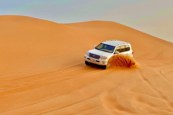 Desert safari adventure with BBQ dinner - Belly dancing, Tanoura, and the fire show