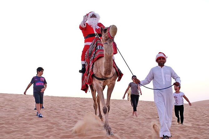 Desert Safari Dubai Sand Bashing, Camel Ride, Shows, Live BBQ - A short camel ride and a taste of desert travel