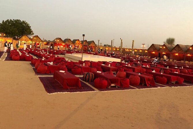 Desert Safari Dubai with BBQ Dinner & Camel Ride - Belly dancing, Tanoura, and fire under the stars