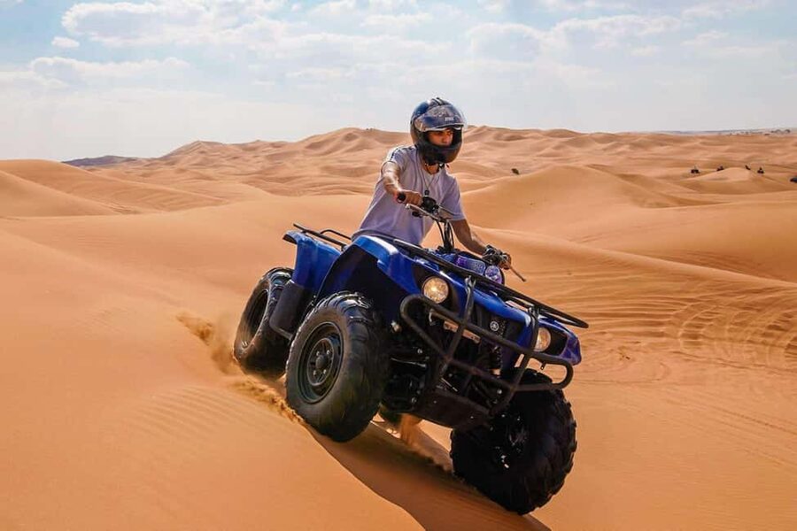 Desert Safari Dubai with Camel Ride, Sandboarding & Dinner - The 4x4 dune-bashing run