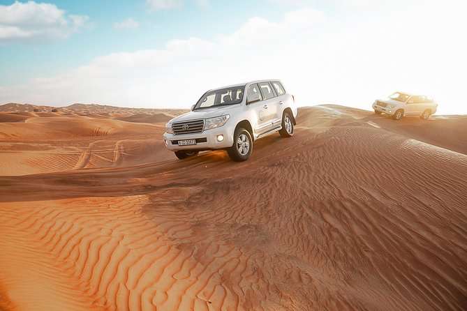 Desert Safari Dubai with Dune Bashing, Sandboarding, Camel Ride, 5 Shows, Dinner - How much value do you get for $54.67?