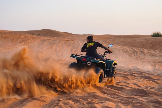 Desert Safari, Open Desert Quad Bike Experience with BBQ Dinner - The quad-bike session comes first