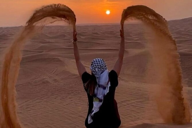 Desert Safari, Quad Biking, Sand Surfing and BBQ Dinner In Dubai - Sandboarding and the best photo stops